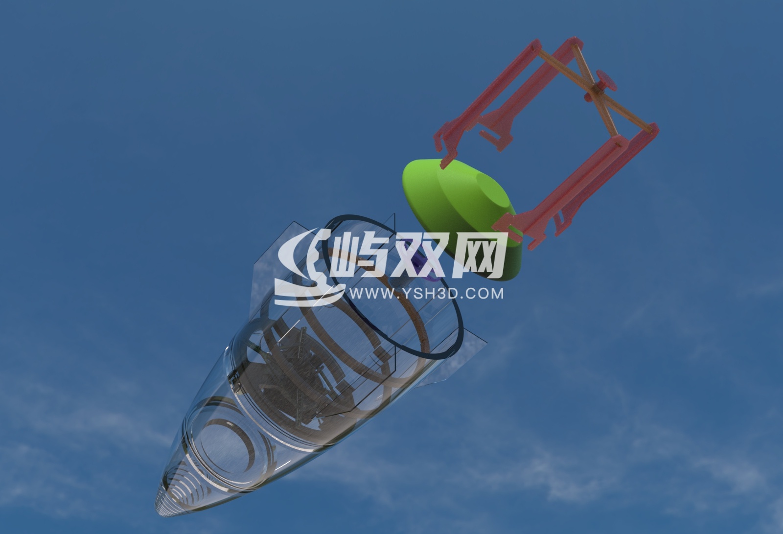采用SPEED引导车的NASA太空舱弹射结构